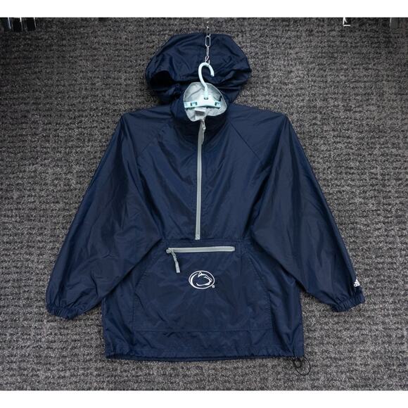 Penn State Nittany Lions Windbreaker Jacket Womens XL Blue Hooded Adidas NCAA - Picture 14 of 15
